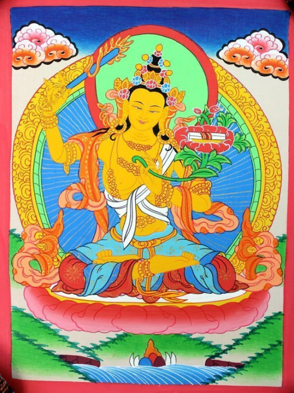 Manjushri Thangka | Buy Tibetan Thangka Paintings